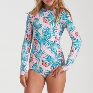 🕶Billabong Girls' Luv Birds Bodysuit Size M🕶